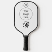 Black King Lion Leo Pickleball Schläger (Rückseite)
