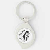 Black King Lion Leo Schlüsselanhänger (Vorderseite)