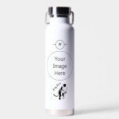 Black King Lion Leo Trinkflasche (Vorne)