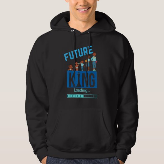 Black King Loading Future Melanin Kings Bruh Bro S Hoodie (Vorderseite)