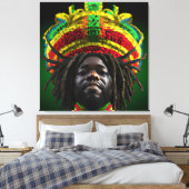 Black King Melanin Man Bruh Men Son Boy Prince Leinwanddruck (Insitu (Schlafzimmer))