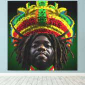 Black King Melanin Man Bruh Men Son Boy Prince Leinwanddruck (Insitu (Holzboden))