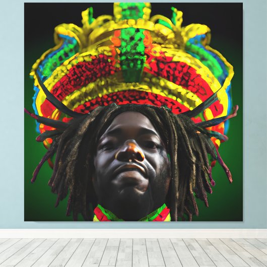 Black King Melanin Man Bruh Men Son Boy Prince Leinwanddruck (Insitu (Holzboden))