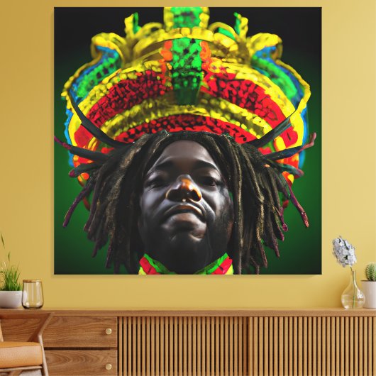 Black King Melanin Man Bruh Men Son Boy Prince Leinwanddruck (Insitu (Wohnzimmer))