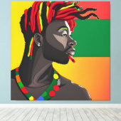 Black King Melanin Man Bruh Men Son Boy Prince Leinwanddruck (Insitu (Holzboden))