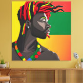 Black King Melanin Man Bruh Men Son Boy Prince Leinwanddruck (Insitu (Wohnzimmer))