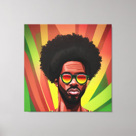 Black King Melanin Man Bruh Men Son Boy Prince Leinwanddruck