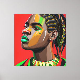 Black King Melanin Man Bruh Men Son Boy Prince Leinwanddruck