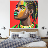 Black King Melanin Man Bruh Men Son Boy Prince Leinwanddruck (Insitu (Schlafzimmer))