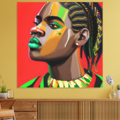 Black King Melanin Man Bruh Men Son Boy Prince Leinwanddruck (Insitu (Wohnzimmer))