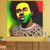 Black King Melanin Man Bruh Men Son Boy Prince Leinwanddruck (Insitu (Wohnzimmer))