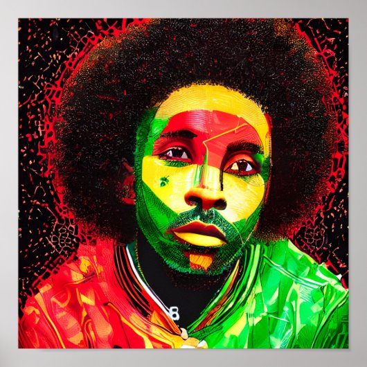 Black King Melanin Man Bruh Men Son Boy Prince Poster (Vorne)