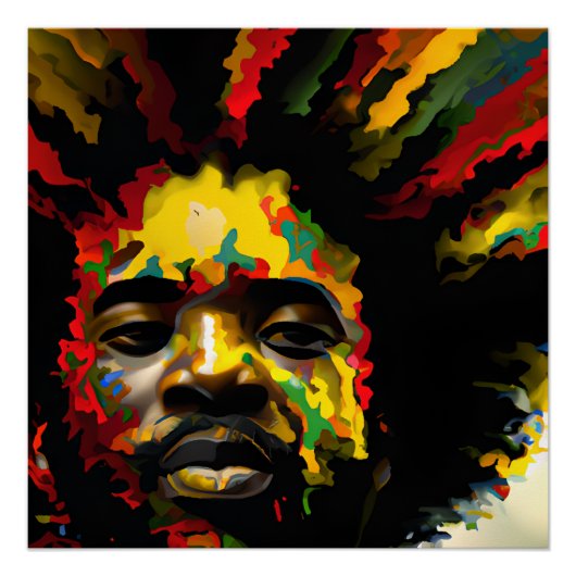 Black King Melanin Man Bruh Men Son Boy Prince Poster (Vorderseite)