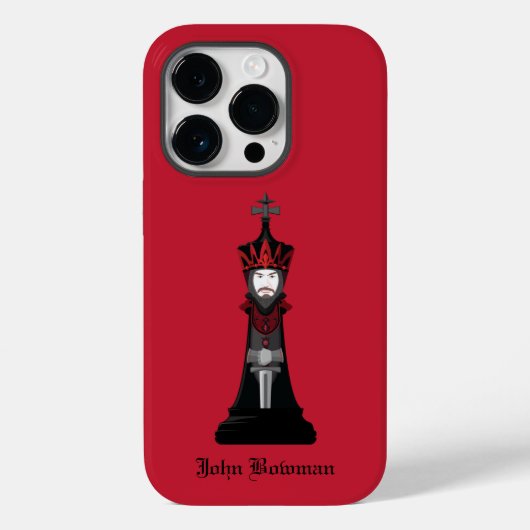 Black King / Personalisierter Name Case-Mate iPhon iPhone Hülle (Rückseite)