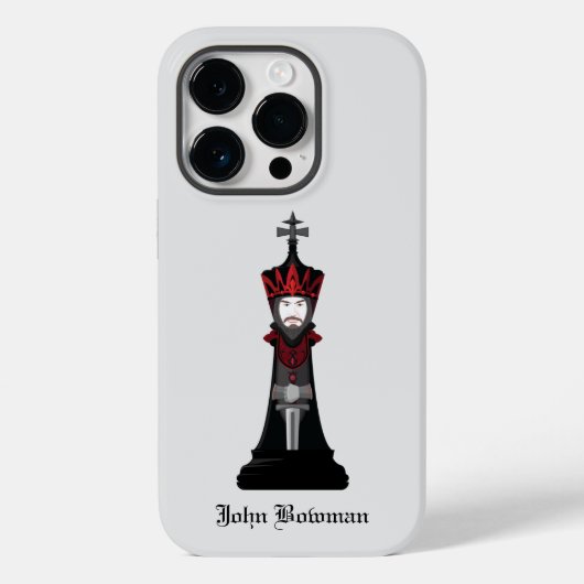 Black King / Personalisierter Name Case-Mate iPhon iPhone Hülle (Rückseite)