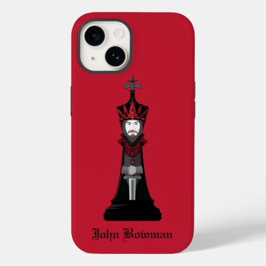 Black King / Personalisierter Name Case-Mate iPhon iPhone Hülle (Rückseite)