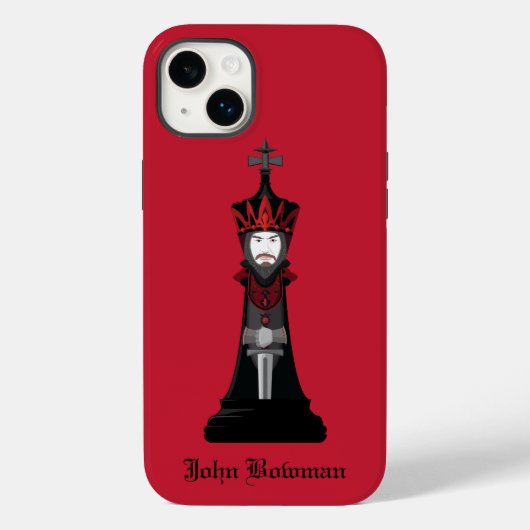 Black King / Personalisierter Name Case-Mate iPhon iPhone Hülle (Rückseite)