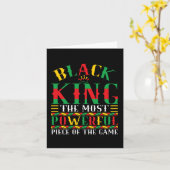 Black King Powerful Juneteenth Emanzipationstag Bl Karte (Gelbe Blume)