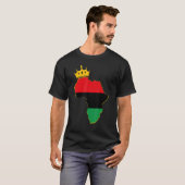 Black King Queen Couple Matching African American T-Shirt (Vorne ganz)