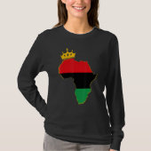 Black King Queen Couple Matching African American  T-Shirt (Vorderseite)
