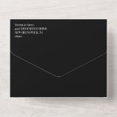 Black King Schach Pieces Gay Wedding All In One Einladung (Rückseite)