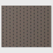 Black King Wrapping Paper Geschenkpapier (Flach)