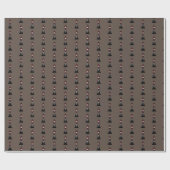 Black King Wrapping Paper Geschenkpapier (Flach)