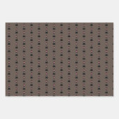 Black King Wrapping Paper Geschenkpapier Set (Vorderseite)