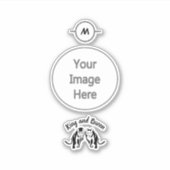 Black Kings and Queens Black Leo Lion and Lioness Aufkleber (Vorderseite)