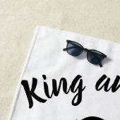 Black Kings and Queens Black Leo Lion and Lioness Strandtuch (Beispiel)