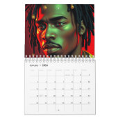 Black Kings Melanin Men Afrozentric Bruh Dreadlock Kalender (Jan 2026)