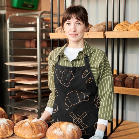 Black Kitchen Backen & Cooking Brot Fun Baker Schürze