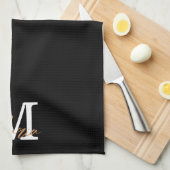 Black Kitchen Handtuch (Viertel Falte)