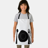 Black Kitchen Utensils Art Schürze (Insitu)