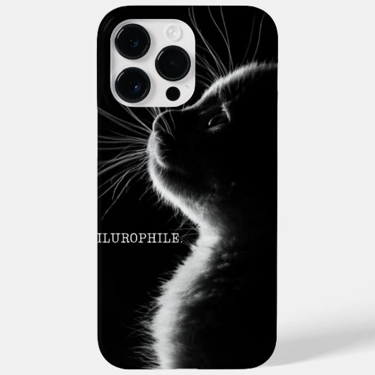 Black Kitten "Aurophile" Case-Mate iPhone Hülle (Rückseite)