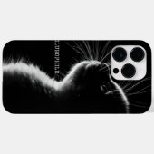 Black Kitten "Aurophile" Case-Mate iPhone Hülle (Rückseite (Horizontal))