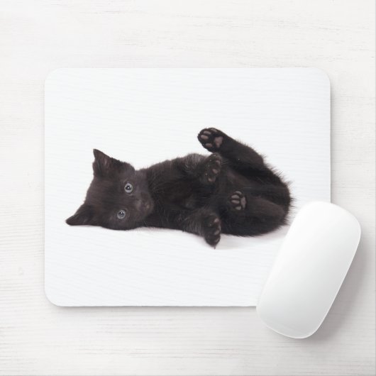 Black Kitten Mousepad (Mit Mouse)