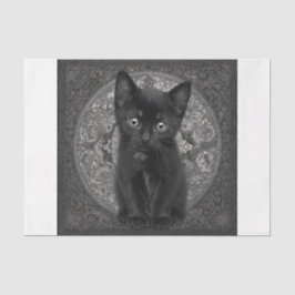 Black Kitten Seidenpapier
