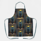 Black Kitten to Panther Confidence Apron 🐱➡️🖤 Schürze (Vorderseite)