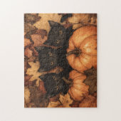 Black Kitten Trio Illustration Puzzle (Vertikal)