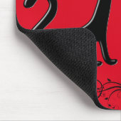 Black Kittens Cartoon III Mousepad (Ecke)