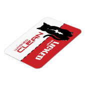 Black Kitty Cat Geschirrspülmaschine Magnet - Lick (Linke Seite)