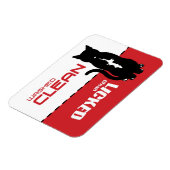 Black Kitty Cat Geschirrspülmaschine Magnet - Lick (Linke Seite)