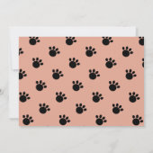 Black Kitty Cat Girl Pink Foto Geburtstag Einladung (Rückseite)