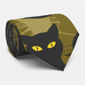 Black Kitty Cat Metallizer Factory Deko Krawatte (Gerollt)