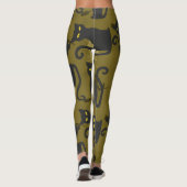 Black Kitty Cat Metallizer Factory Deko Leggings (Rückseite)