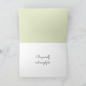 Black Kitty mit Daisy und Zitat Karte (Innenseite)