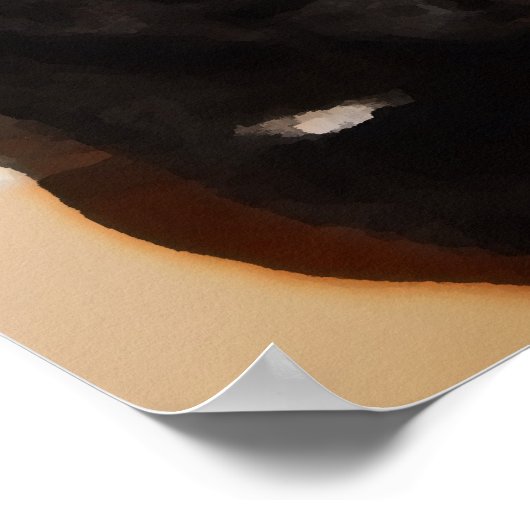 Black Kitty Poster (Ecke)