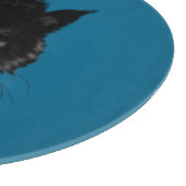 Black Kitty Schneidebrett (Ecke)