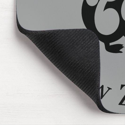 Black KIWI mit Koru Mousepad (Ecke)